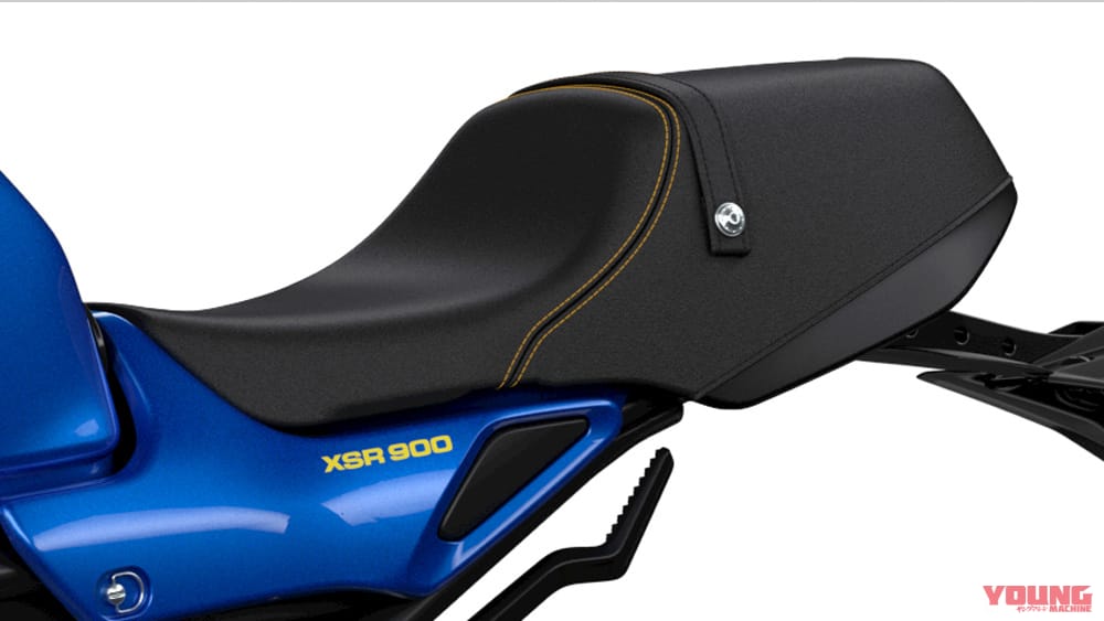 2022 ヤマハ XSR900|シート|専用装備で戦闘力増! 新型ヤマハXSR900ディテール詳報〈エンジン&車体編〉