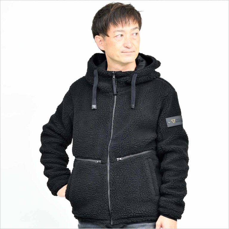 ワークマン|フィールドコア ユーロボア防風リバーシブルフーディー HJ012A|ワークマン’21-’22秋冬新作コレクション〈アウター編#5〉フィールドコア 裏アルミフィールドブルゾン etc.