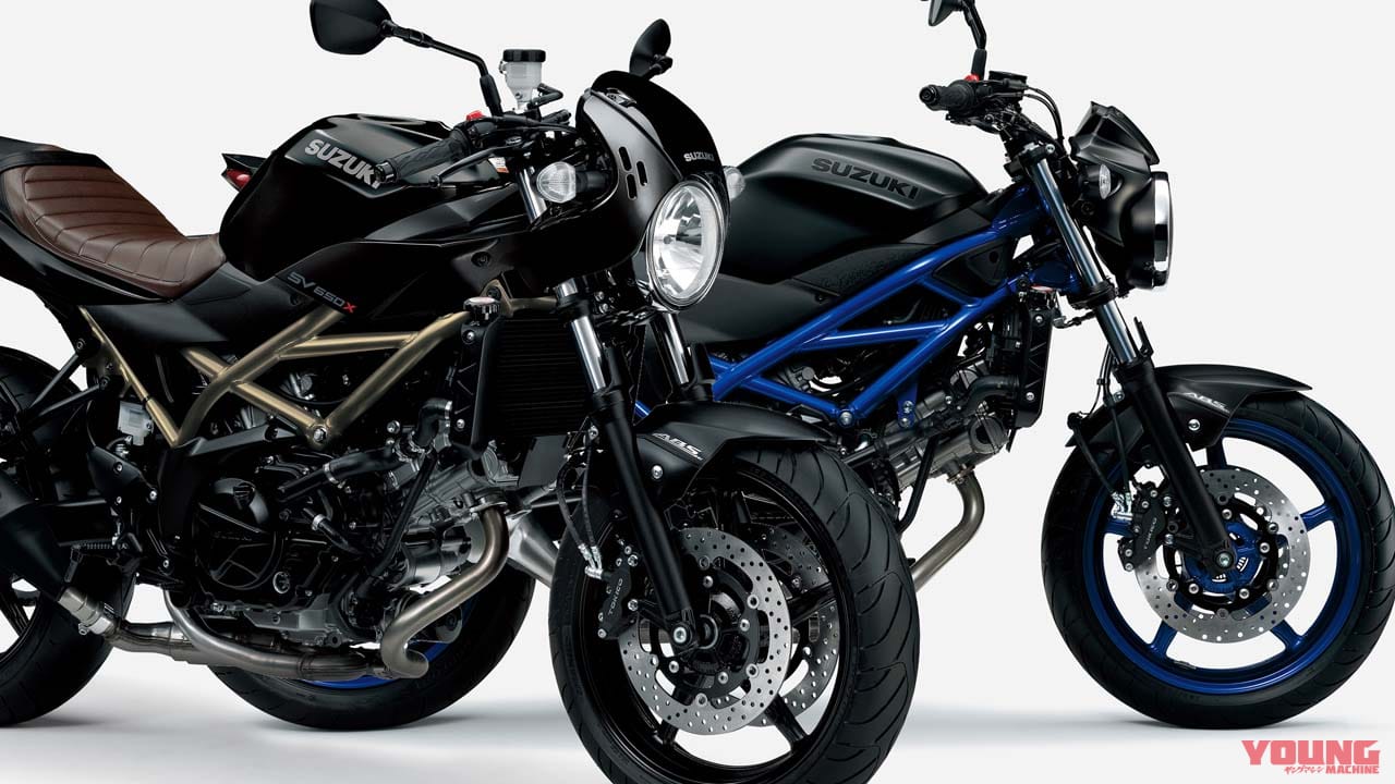 スズキの傑作Vツインスポーツ「SV650/X」が令和の排出ガス規制に対応して1/26発売