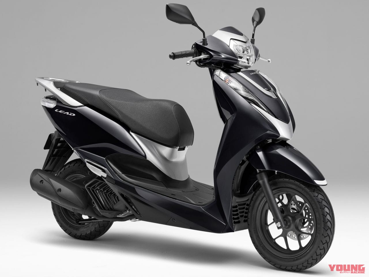 2024 HONDA LEAD125 ポセイドンブラックメタリック|ホンダ リード125〈いま国内で買える新型バイクカタログ|原付二種(125-51cc)〉