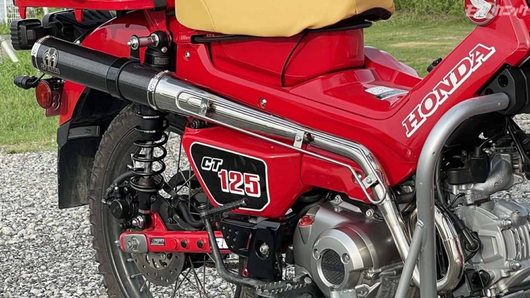 CT125ハンターカブカスタム：大物パーツ＝マフラー交換の巻 