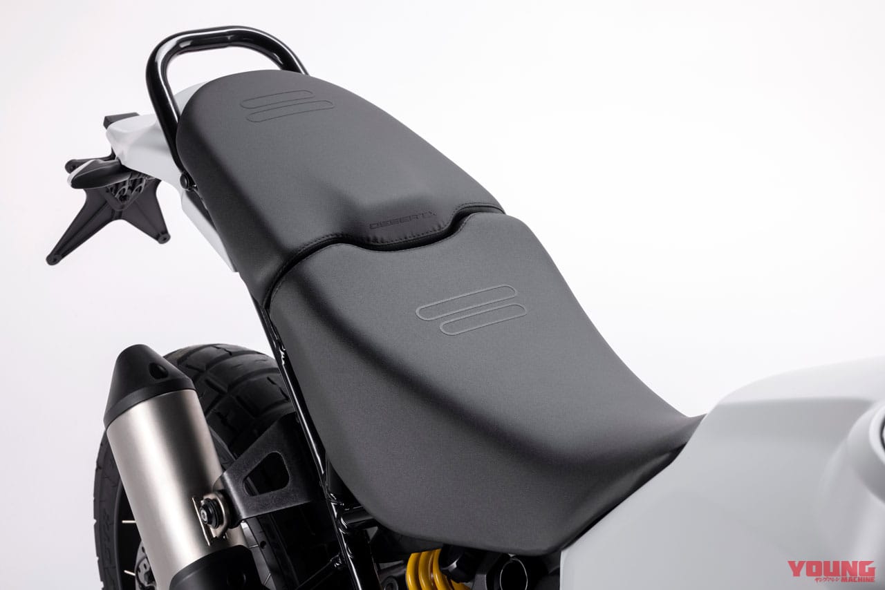 ドゥカティ・デザート・エックス シート|ドゥカティが本格アドベンチャー「デザートX」を発表! エンジンは水冷Lツイン