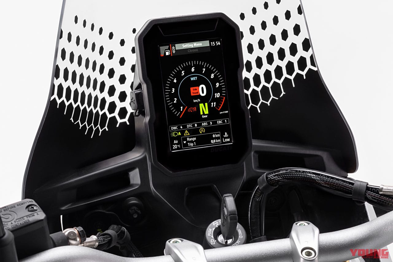 ドゥカティ・デザート・エックス メーター|ドゥカティが本格アドベンチャー「デザートX」を発表! エンジンは水冷Lツイン