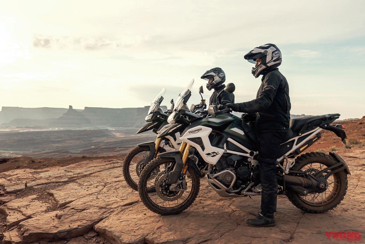 TRIUMPH TIGER 1200  RALLY PRO|ビッグ3気筒アドベンチャー、トライアンフ「タイガー1200」がフルモデルチェンジして4月発売