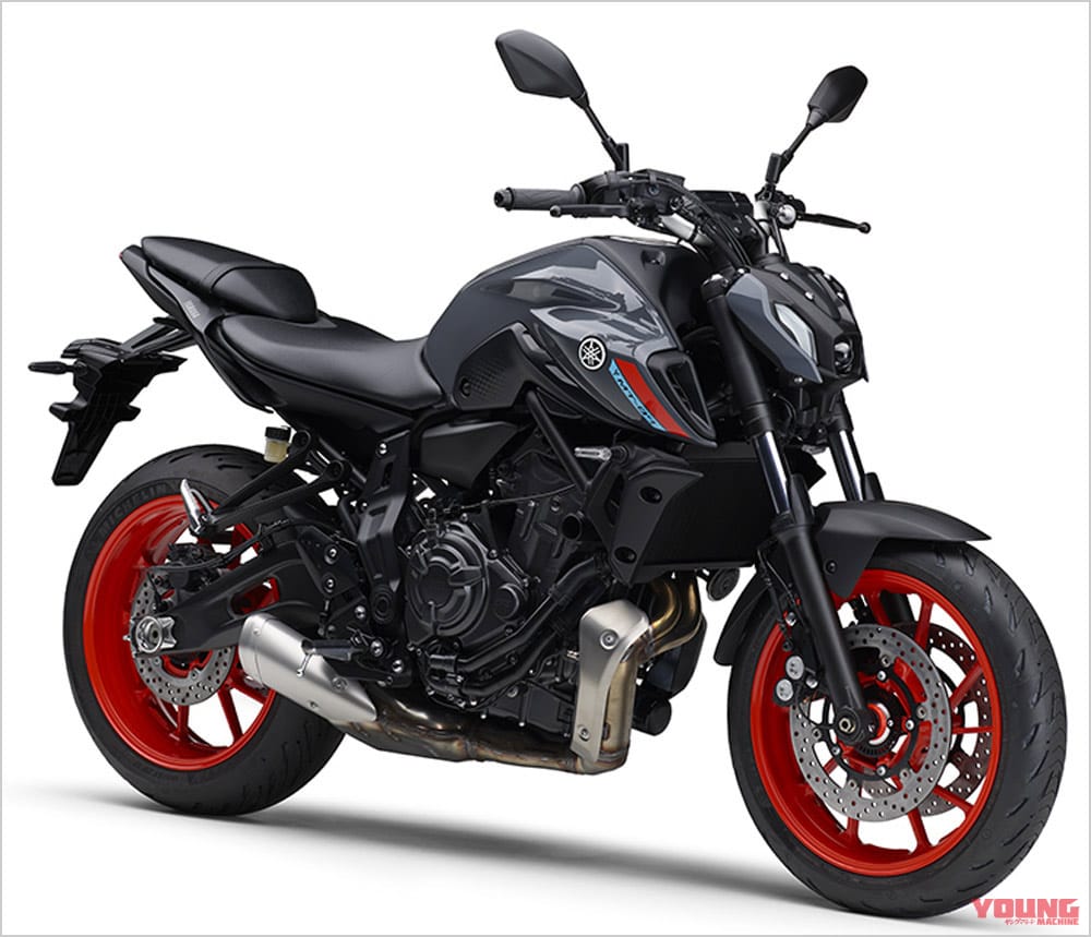 ヤマハMT-07ABS|カラーリング|ヤマハMT-07試乗インプレッション【ユーロ5適合の新型、秀逸なバランスは健在】