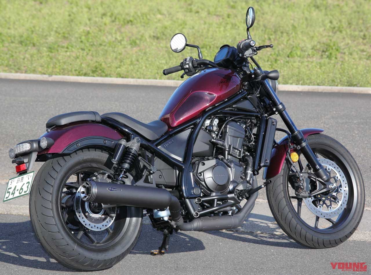 アールズギア ワイバンクラシックスリップオン|マフラー|2021 レブル1100|レブル1100の力強さがさらにアップ! フラットかつ低く構えたスリムなサイレンサー〈アールズギア〉