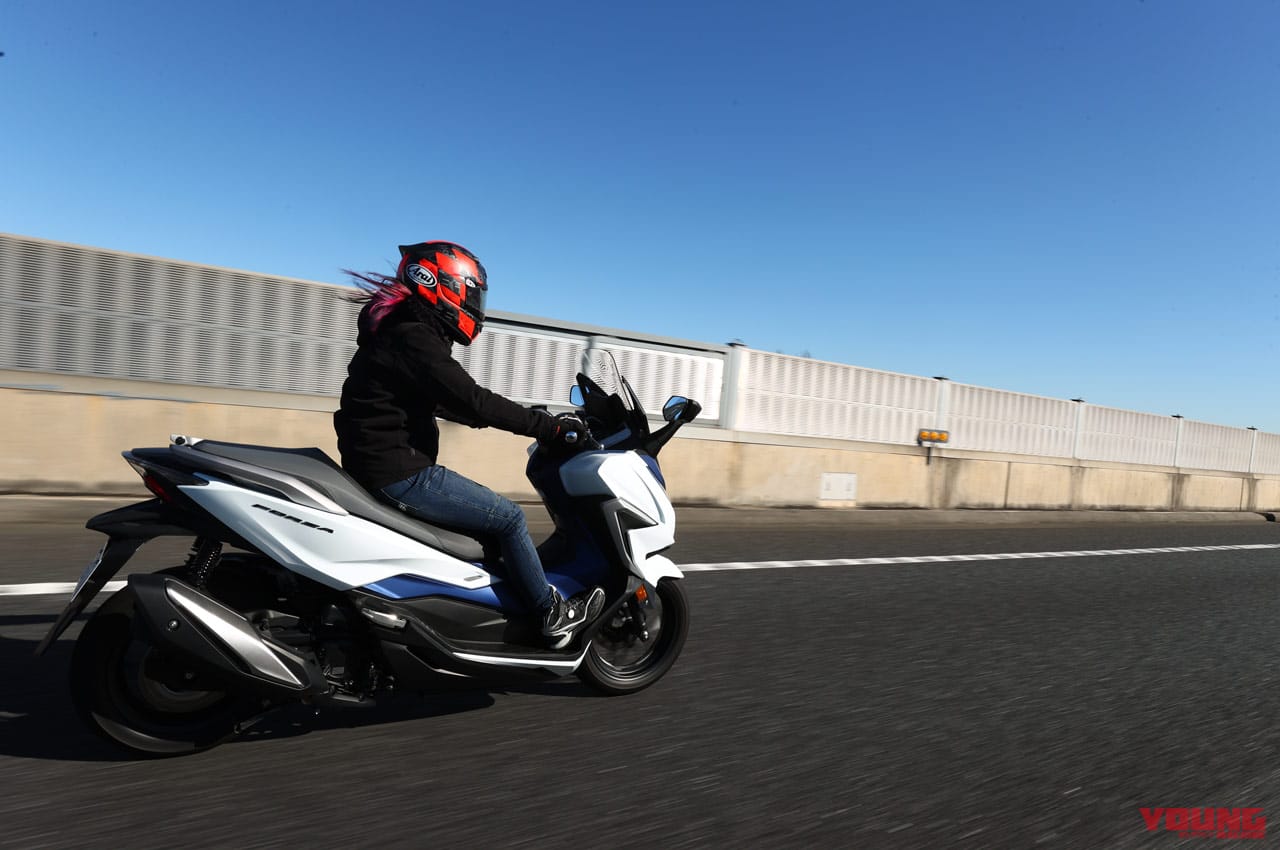 ‘21 ホンダ フォルツァ|岡崎静夏|試乗インプレッション|岡崎静夏のホンダ フォルツァ試乗インプレ【こんな世界もあったんだ! 走りが楽しめるスクーター】