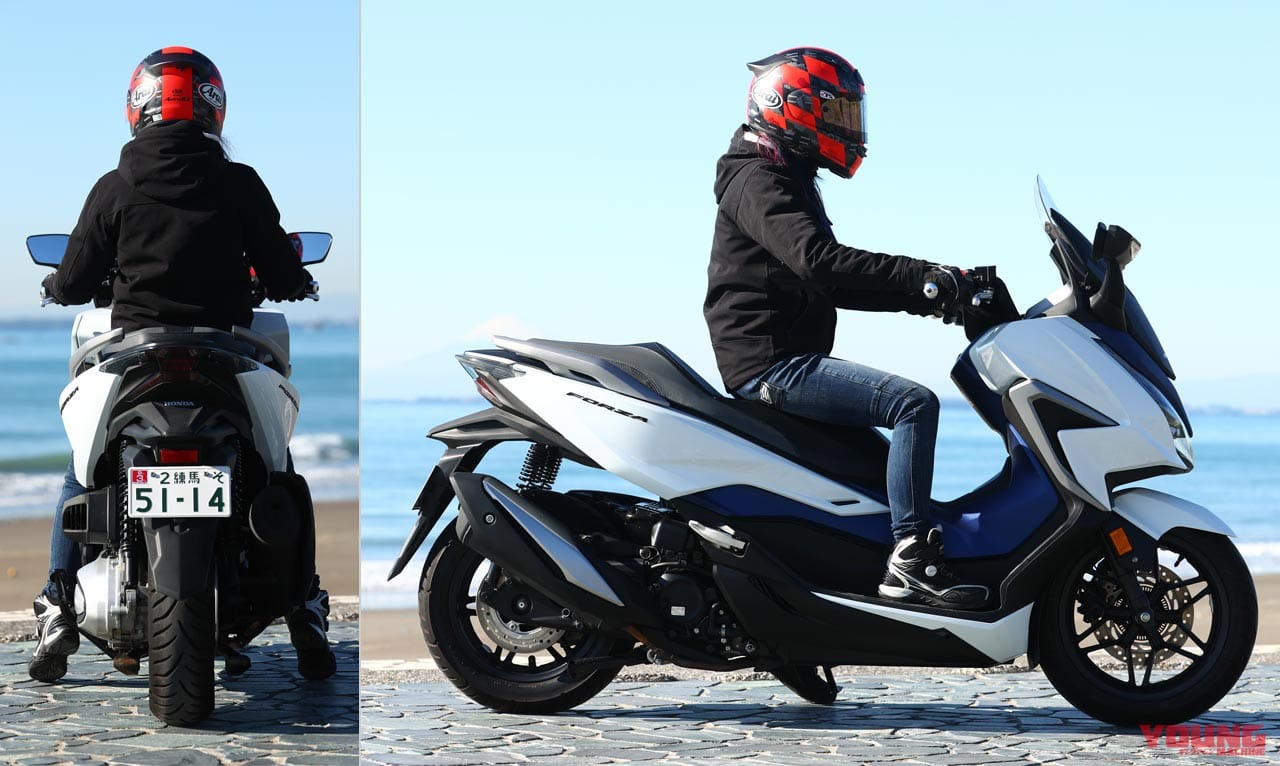 ‘21 ホンダ フォルツァ|ライディングポジション|ホンダ フォルツァ写真解説【スポーティーデザインの250ccフルサイズスクーター】
