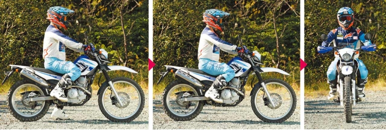 ヤマハ セロー250|シッティングポジション|林道ビギナー向けライディングテクニック〈内山裕太郎のチビテク講座|前編〉