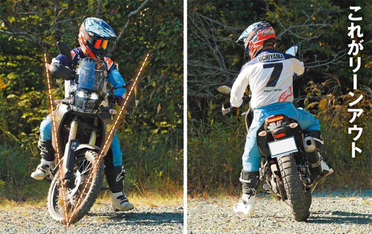 ヤマハ テネレ700|ライテク|リーンアウト|V字バランス|林道ビギナー向けラインディングテクニック〈内山裕太郎のチビテク講座|後編〉