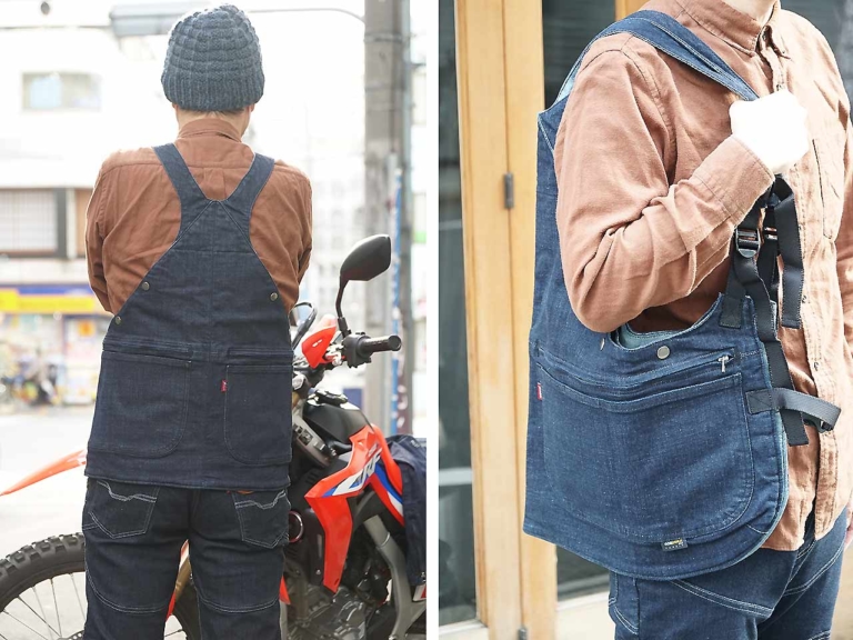 marukawa|EDWIN|Jeanism|ライダースバッグベスト|老舗ブランドが手がけた革新的バイクデニムウエア「ジーニズム」【マルカワ×エドウィン コラボ】