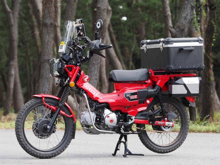 CT125|カスタム|〈旅にキャンプに林道に〉CT125ハンターカブ用カスタムリヤサスペンション開発奮闘記#1【2輪市場で販売中】