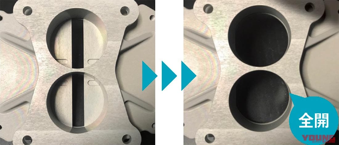 ヴィンスモータース ドゥエチンクワンタストラーダ|FI&スロットルシステム|フェラーリ出身開発者による復活の2サイクル250登場!〈ヴィンスモータース ドゥエチンクワンタストラーダ|前編〉