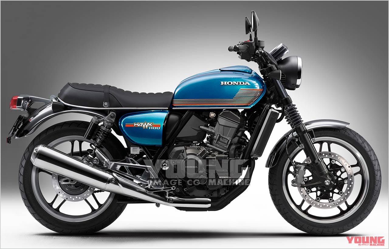 HONDA HAWK 11|もうすぐ登場? 復活を遂げる「ホーク」はまさかのカフェレーサーか?!〈YM未来予想〉