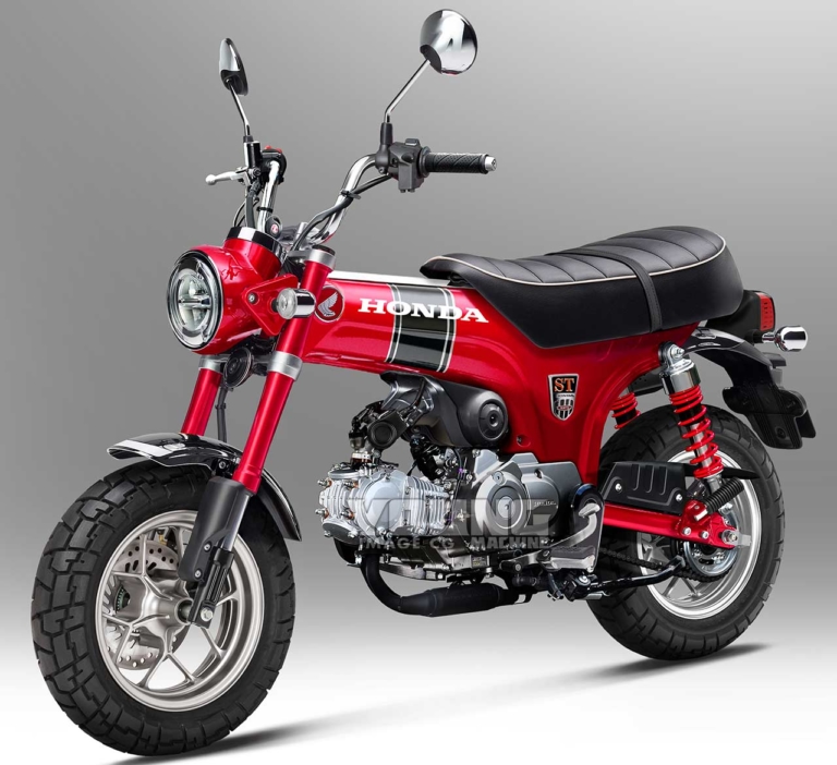 ホンダST125ダックス|予想イメージ|デビュー目前! ホンダST125ダックス最終予想【ローフェンダーでカラーは2色か?!】