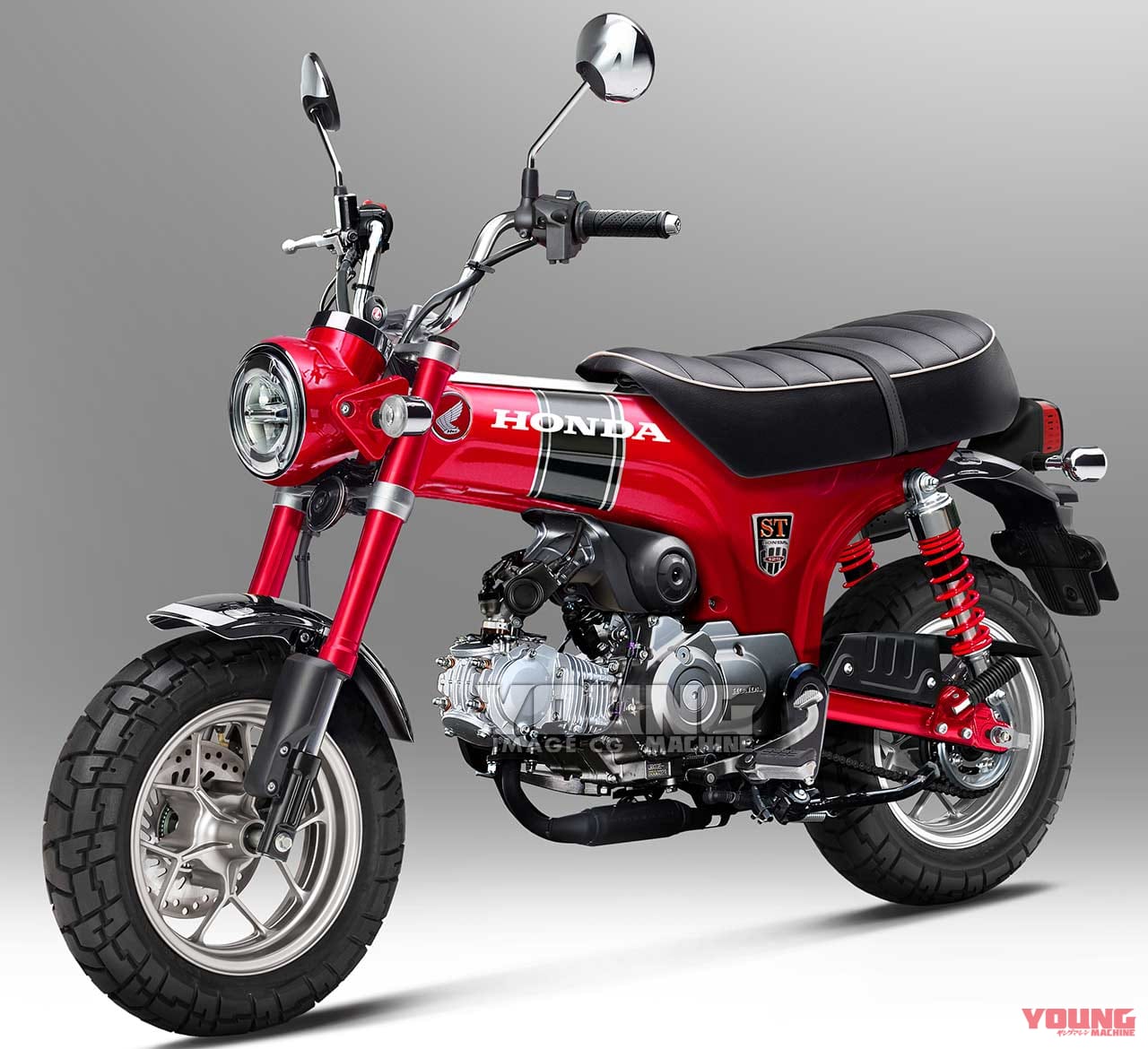 ホンダST125ダックス|予想イメージ|デビュー目前! ホンダST125ダックス最終予想【ローフェンダーでカラーは2色か?!】