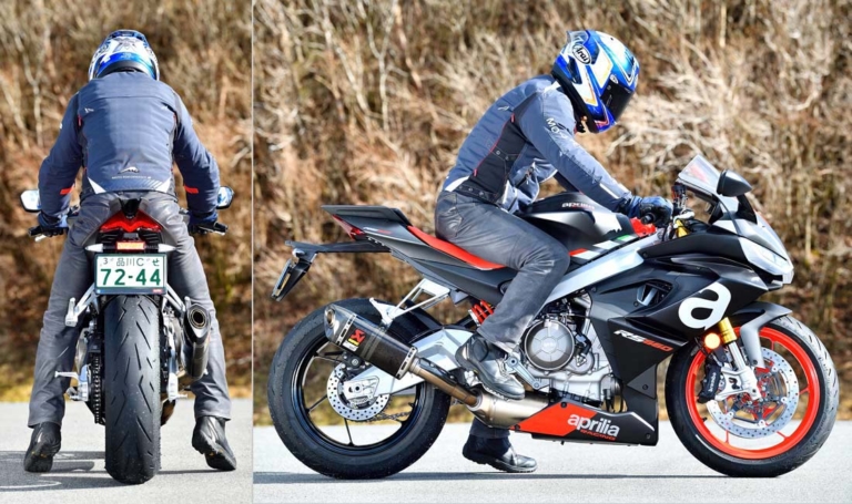 アプリリア RS660|ライディングポジション|新型ヤマハYZF-R7 vsライバル徹底比較#2 ライディングポジション/主要装備編〈RS660/CBR650R/ニンジャ650〉