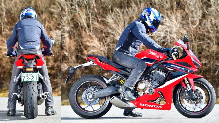 ホンダ CBR650R|ライディングポジション|新型ヤマハYZF-R7 vsライバル徹底比較#2 ライディングポジション/主要装備編〈RS660/CBR650R/ニンジャ650〉