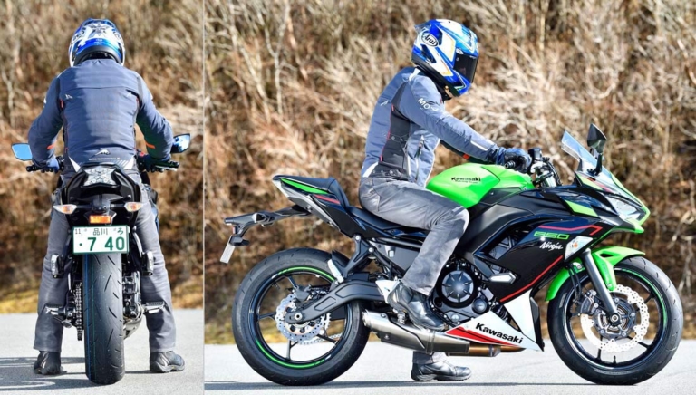 カワサキ ニンジャ650|ライディングポジション|新型ヤマハYZF-R7 vsライバル徹底比較#2 ライディングポジション/主要装備編〈RS660/CBR650R/ニンジャ650〉