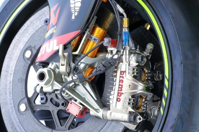 '21 スズキ GSX-RR|フロントまわり|’22モトGP開幕直前! スズキプレイバック【好バランスのGSX-RRに磨きをかけ臨んだ’21シーズンだったが…】