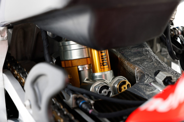 '21 ホンダ RC213V|リヤサスペンション|’22モトGP開幕直前! ホンダプレイバック【マルケス低調でRC213Vの課題が明確に】