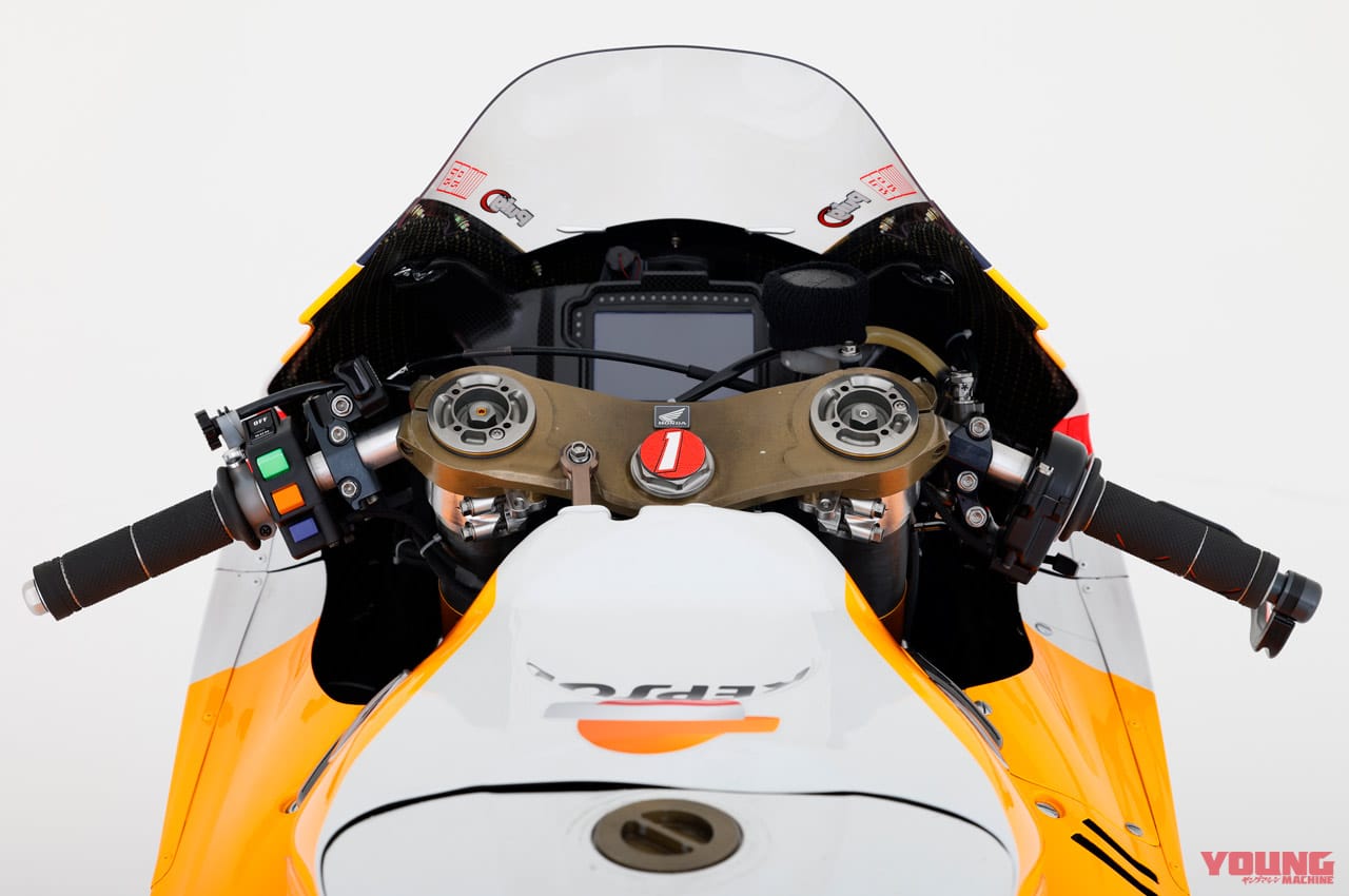 '21 ホンダ RC213V|フロントまわり|’22モトGP開幕直前! ホンダプレイバック【マルケス低調でRC213Vの課題が明確に】