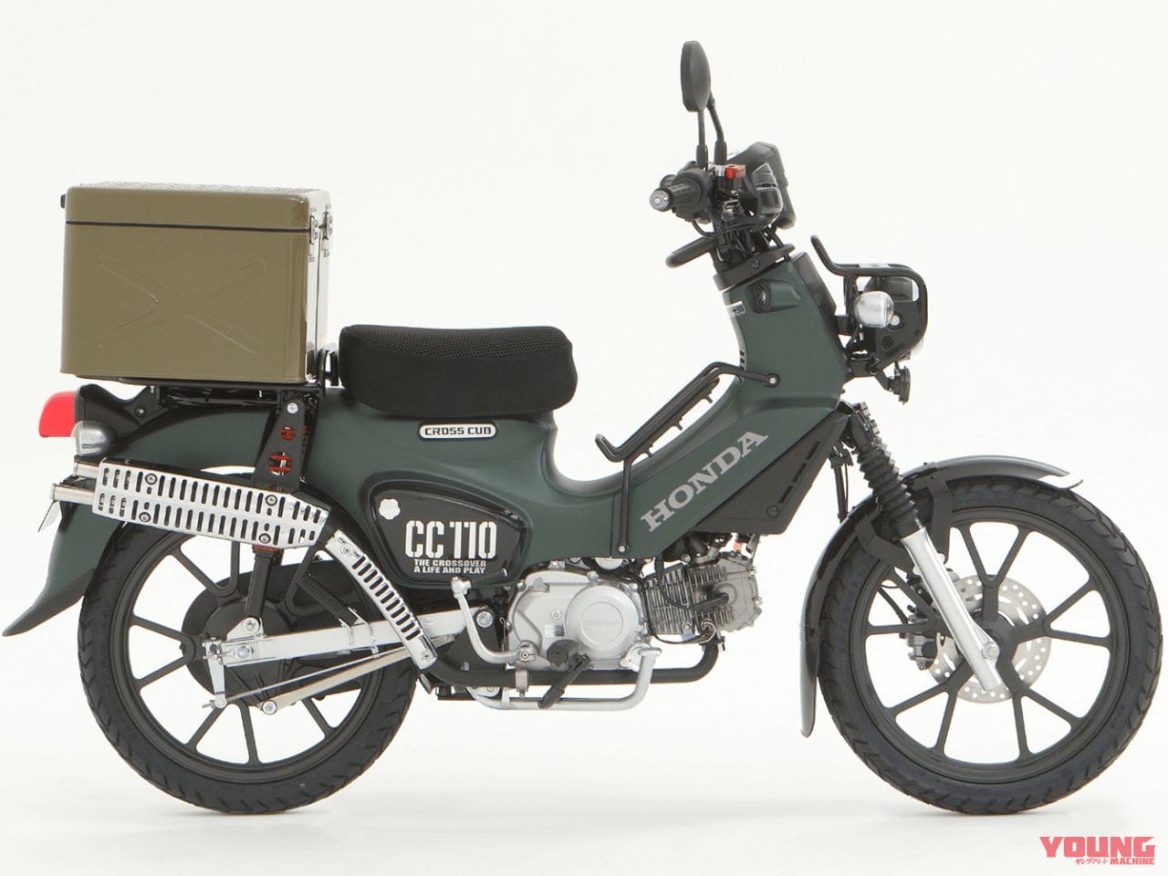 HONDA CROSS CUB 110 Customized|【速報】ホンダ新型「クロスカブ110」、銀の「ホーク11」登場 in 大阪モーターサイクルショー
