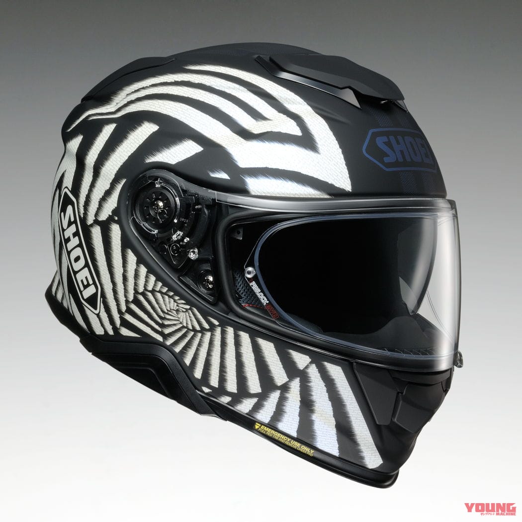 SHOEI GT-Air II QUBIT|左右非対称ゼブラカラー! SHOEI「GT-Air II キュービット」受注限定発売