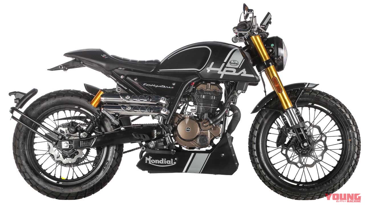 モンディアル HPS 125 MAT BLACK|かっこよ! 超クール原付二種『モンディアル』125軍団参上、日本限定の250もあるぞ【東京MCショー】