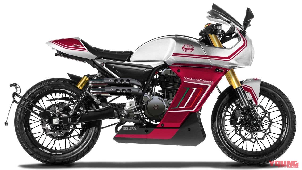 モンディアル スポーツクラシック パガーニ 125 WHITE/RED|かっこよ! 超クール原付二種『モンディアル』125軍団参上、日本限定の250もあるぞ【東京MCショー】