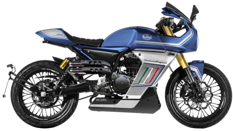 モンディアル スポーツクラシック パガーニ 125 BLUE/SILVER|かっこよ! 超クール原付二種『モンディアル』125軍団参上、日本限定の250もあるぞ【東京MCショー】