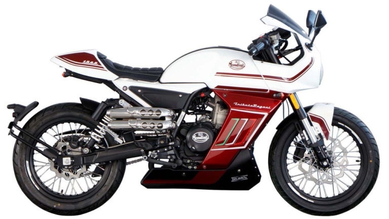 モンディアル スポーツクラシック パガーニ 300 WHITE/RED|かっこよ! 超クール原付二種『モンディアル』125軍団参上、日本限定の250もあるぞ【東京MCショー】