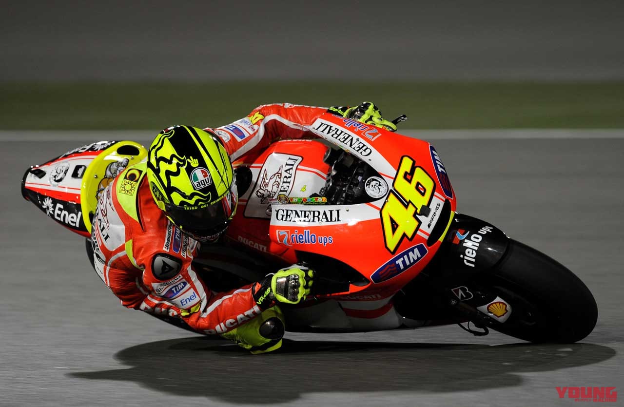 |山田宏の[タイヤで語るバイクとレース」Vol.61「テストなのにロッシ+ドゥカティの初走行に沸く!」