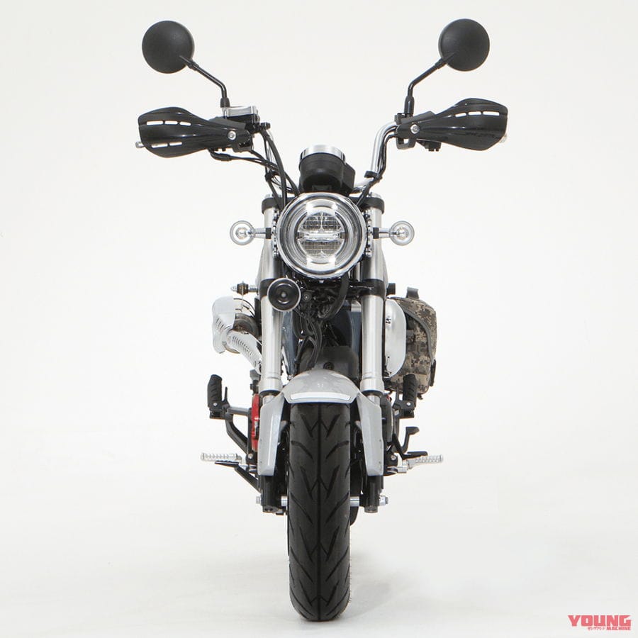 ダックス125|カスタマイズ車|ホンダ「ダックス125」足つきチェック&カスタム車も世界初公開! グレーもあった!!