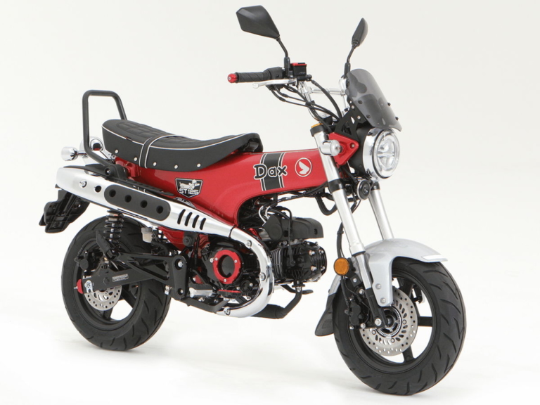 ダックス125|カスタマイズ車|ホンダ「ダックス125」足つきチェック&カスタム車も世界初公開! グレーもあった!!