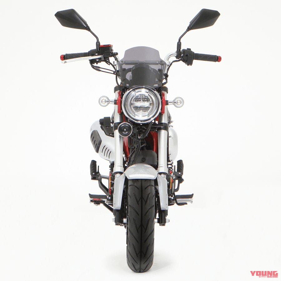 ダックス125|カスタマイズ車|ホンダ「ダックス125」足つきチェック&カスタム車も世界初公開! グレーもあった!!