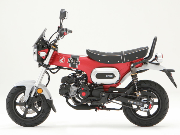 ダックス125|カスタマイズ車|ホンダ「ダックス125」足つきチェック&カスタム車も世界初公開! グレーもあった!!