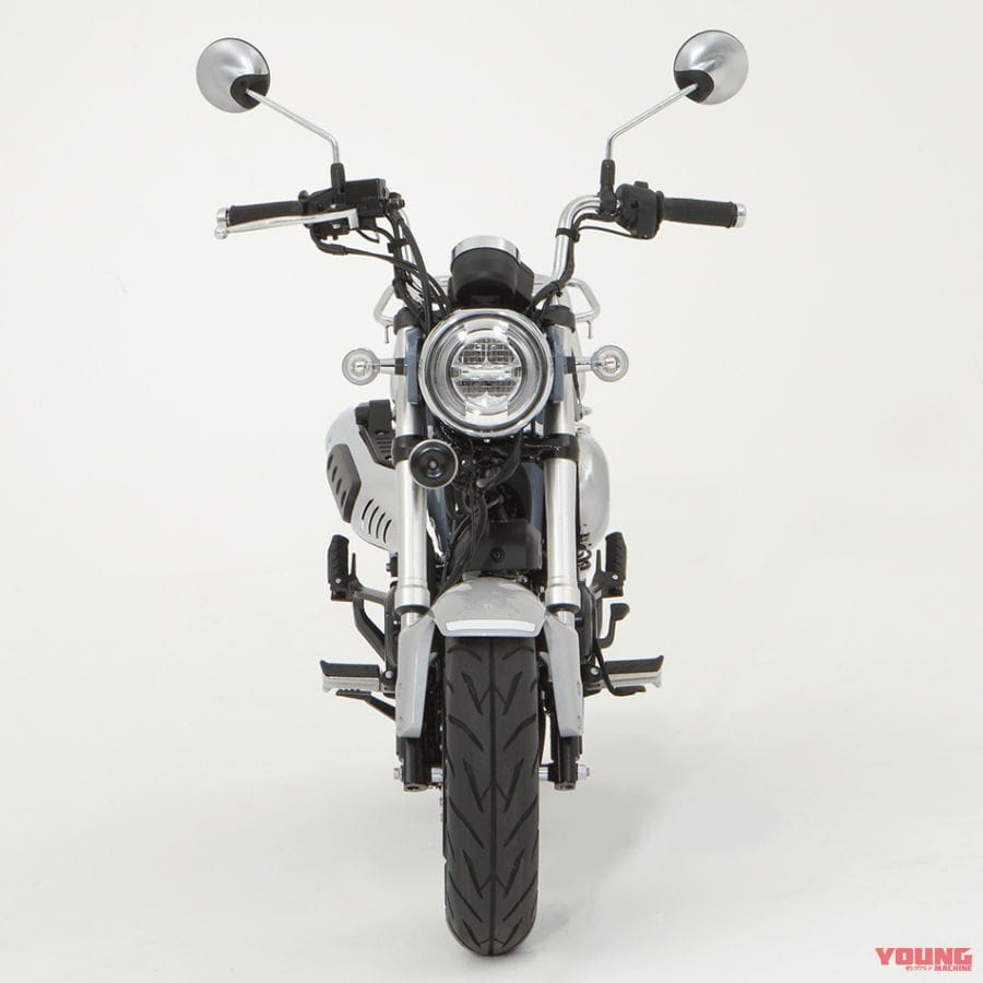 ダックス125|カスタマイズ車|ホンダ「ダックス125」足つきチェック&カスタム車も世界初公開! グレーもあった!!