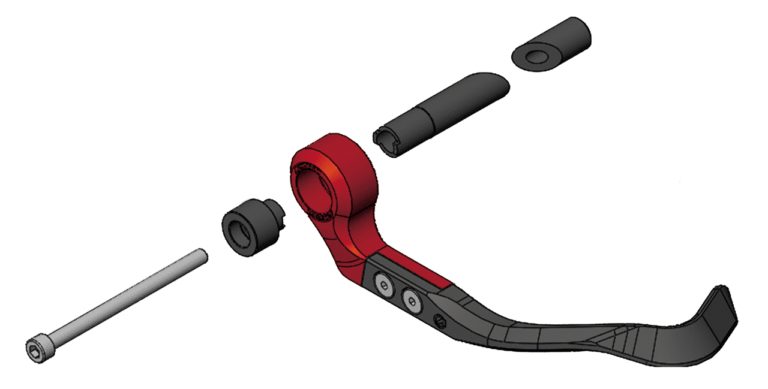 アクティブ|ブレーキレバーガード|中空ハンドル用|【注目カスタムパーツ紹介】気配りと工夫が満載! アクティブのブレーキレバーガード