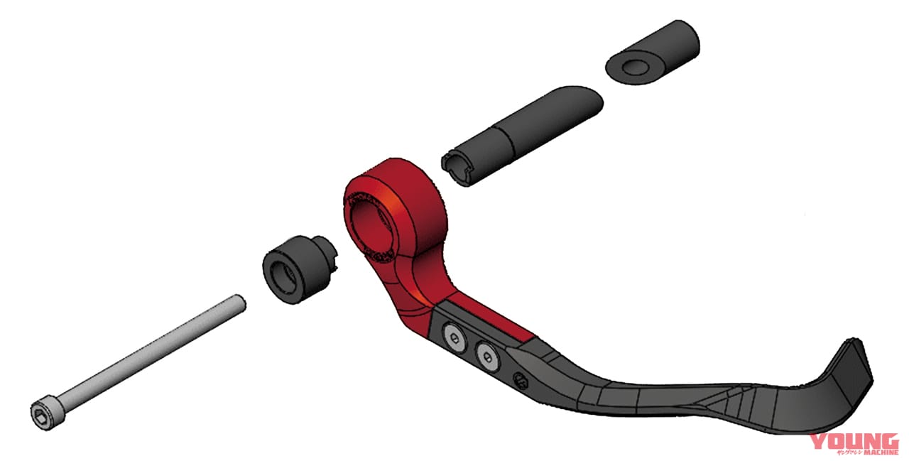 |【注目カスタムパーツ紹介】気配りと工夫が満載! アクティブのブレーキレバーガード