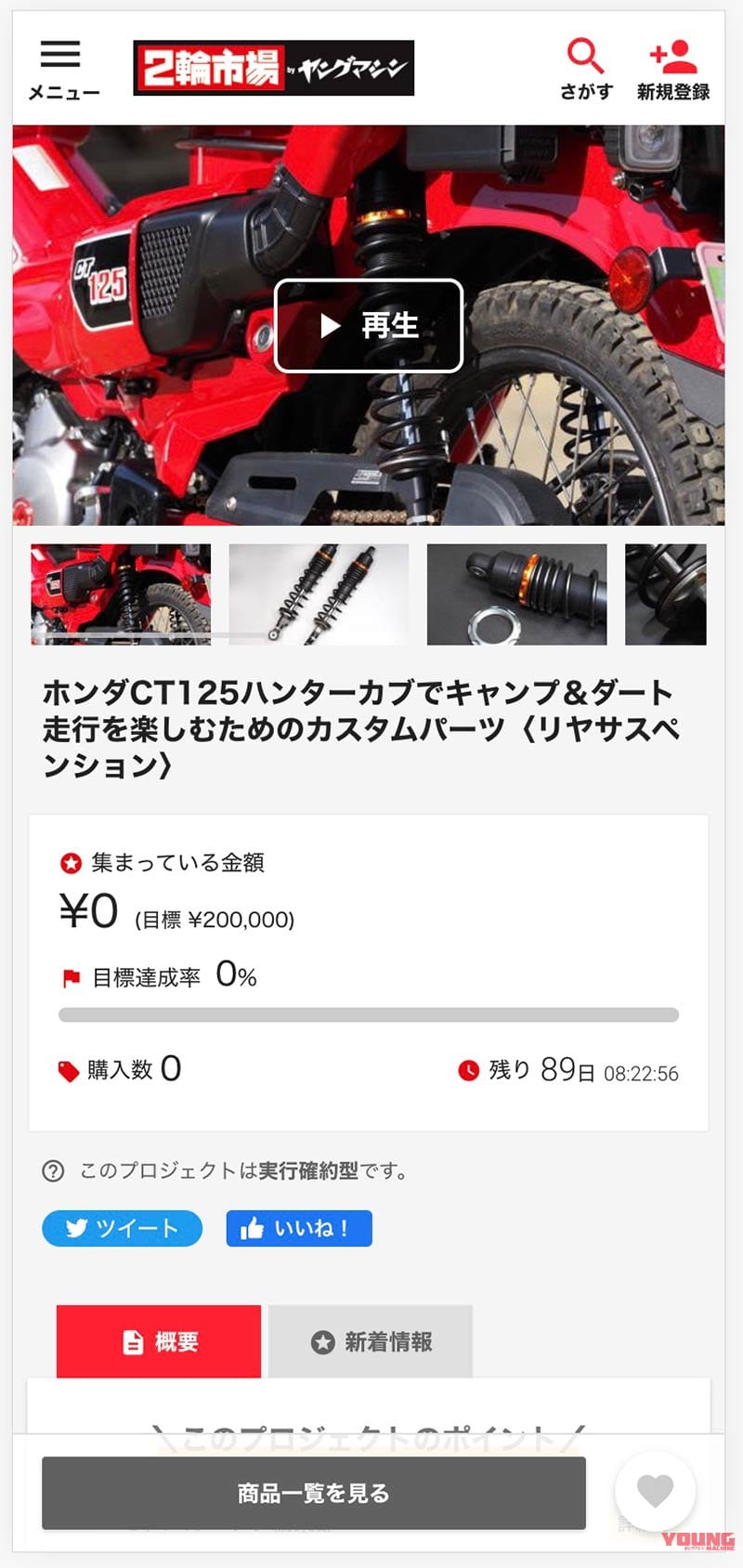 |バイク専門クラウドファンディング型ECサイト『2輪市場 by ヤングマシン』始動!!【まずはハンターカブカスタム】