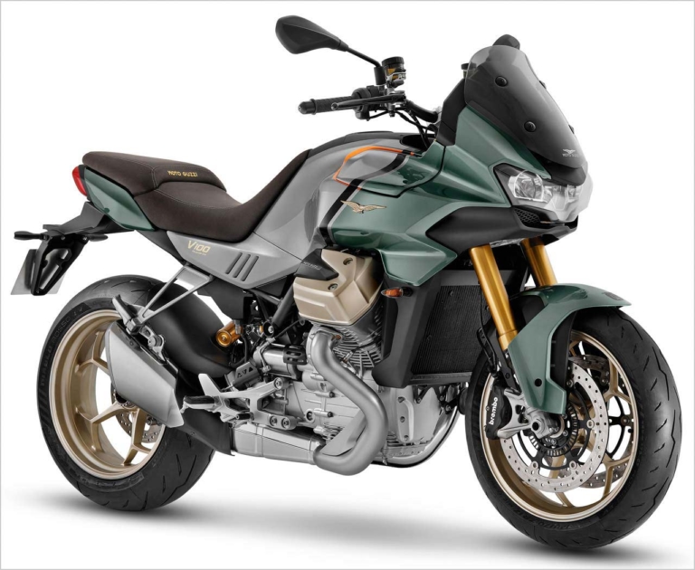 モトグッツィV100マンデッロ[新型バイクカタログ]：水冷化に可変カウル！ 初物尽くしの話題作