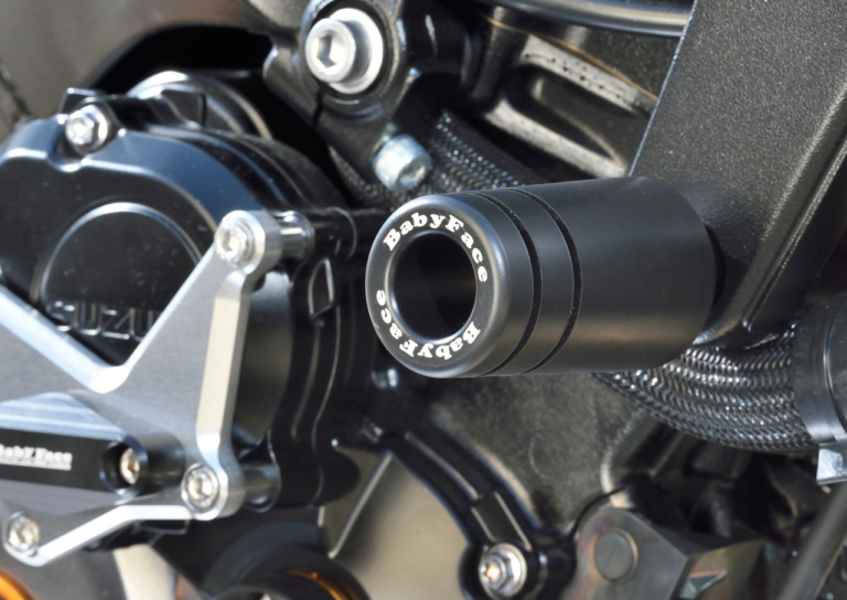 GSX-S1000 フレームスライダー|ベビーフェイス|ベビーフェイスGSX-S1000カスタム【操る楽しみをスープアップするオリジナルパーツ】