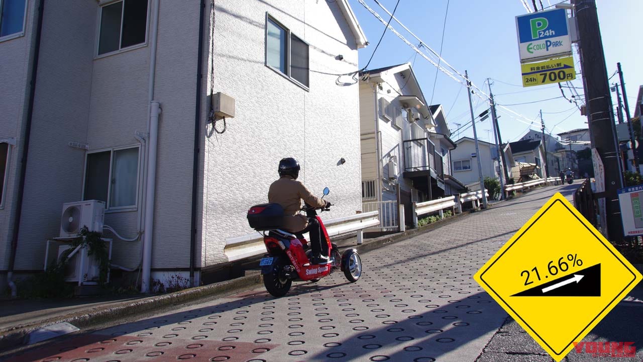 |フロント2輪+ダブルウィッシュボーンサスが楽しい電動ビークル「スイングスポーツ」に乗ってみた