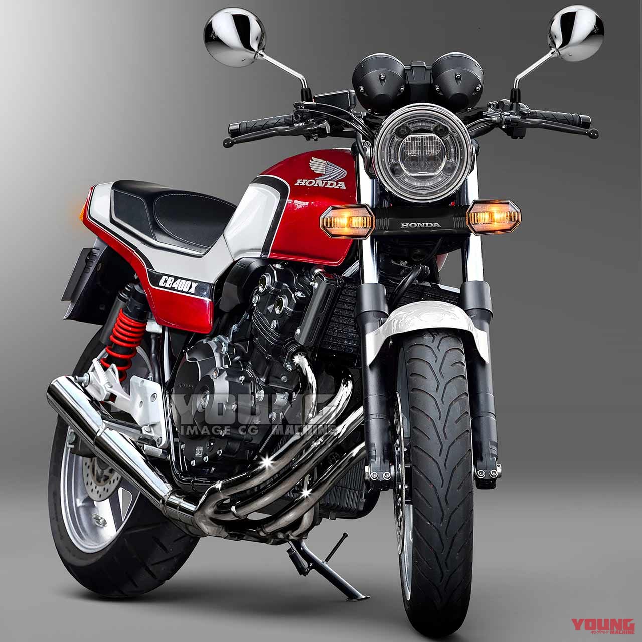 ドレミコレクション CB400 TYPE-X|イメージCG|【東京MCショーでお披露目】CB400SF用ボルトオン外装キットでCBXが蘇る!〈ドレミコレクション#1〉