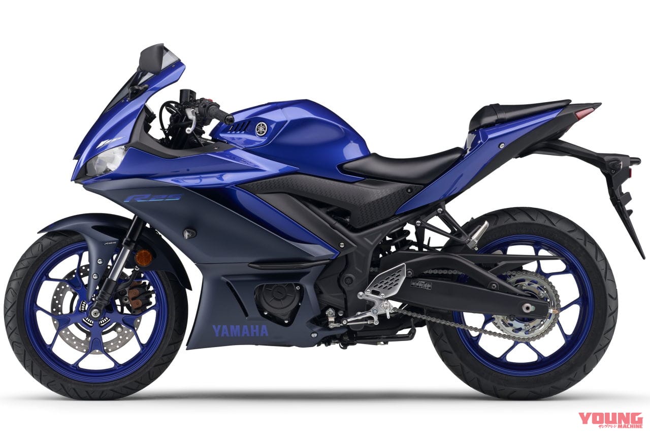 |60周年限定車だけじゃない! ヤマハ「YZF-R25」2022年モデルはクイックシフターをOP設定、ニューカラーも充実