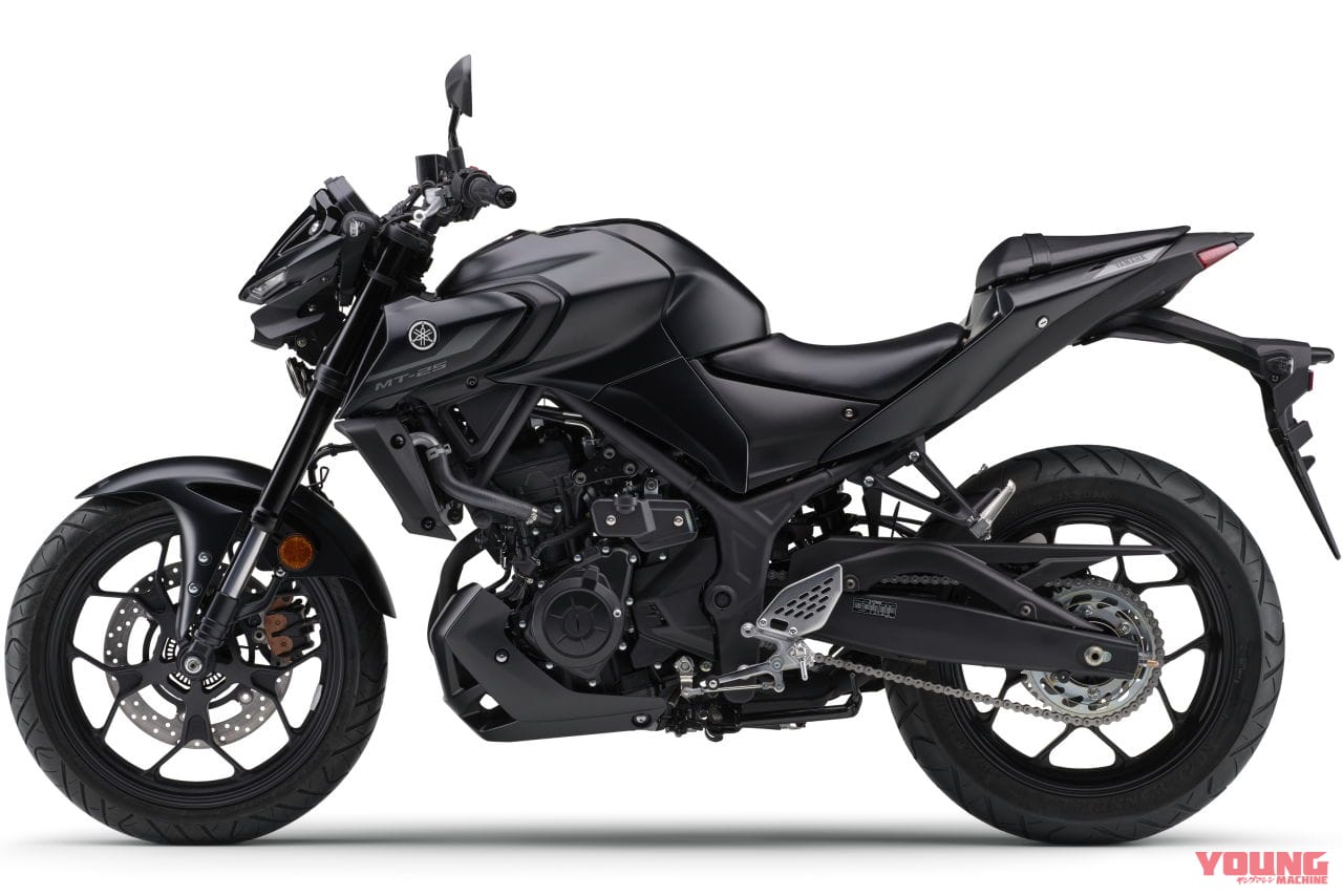 |クイックシフターOP設定&排ガス規制適合! ヤマハ「MT-25」2022年モデル登場