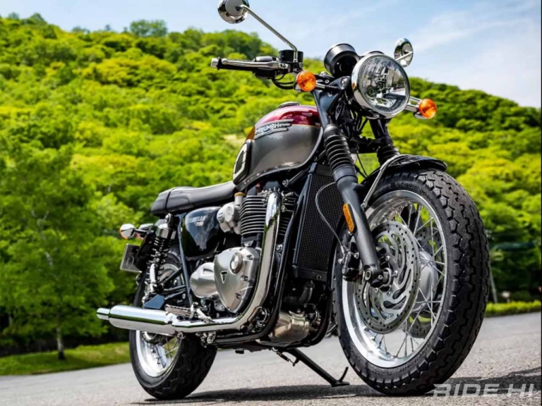 [バイク雑学] クラシックバイクのフロントタイヤがリヤっぽいトレッドデザインである理由とは?