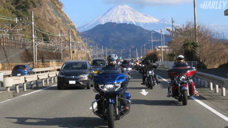 【ハーレーツーリング】あまり言葉を交わさなくとも、仲間と走るのは楽しい〈静岡・大井神社〉