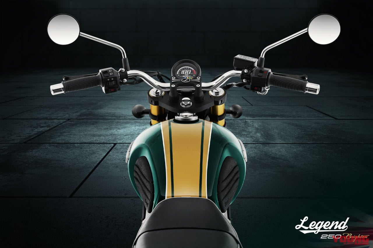 世界450台 日本150台限定発売 Gpx レジェンド250ブライトン 特別色やスポークホイールが特徴 Webヤングマシン 新車バイクニュース 世界450台 日本150台限定発売 Gpx レジェンド250ブライトン 特別色やスポークホイールが特徴 Webヤングマシン 新車バイクニュース